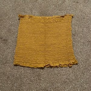 Mustard yellow tube top
